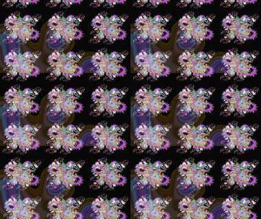 Suluboya desenli çiçek deseni. Çiçeğin suluboya çizimlerinin mükemmel deseni. Dekorasyon ve tasarım için güzel bir desen. Moda baskısı. Ayarlanmış.