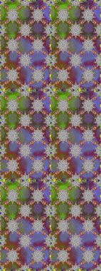 Küçük çiçekteki sevimli çiçek deseni. Güzel karalama çiçekleri olan kusursuz çiçek desenleri. Raster illüstrasyonu. Güzel kumaş deseni.