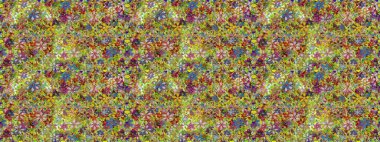 Güzel karalama çiçekleri olan kusursuz çiçek desenleri. Küçük çiçekteki sevimli çiçek deseni. Raster illüstrasyonu. Güzel kumaş deseni.