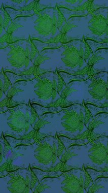 Mavi renkli çiçekler. Elle boyanmış suluboya resim çizimi çiçekler ve bitkiler.