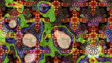 Raster illüstrasyonu. Çiçek desenli eskiz, darbeler, sıçramalar, yaz çiçekleri. Kahverengi renkte çiçekler.