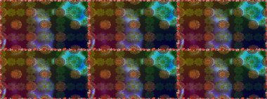 Hediye ambalaj kağıdı, tebrik kartları, posterler ve pankart tasarımı. Raster düz çiçekleri pürüzsüz desen. Kahverengi ve gri renkte çiçekler.