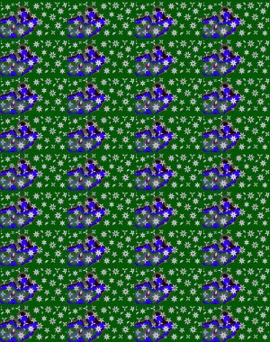 Yeşil yeşile. Retro tekstil tasarım koleksiyonu. Çiçekli ipek eşarp. El çizimi çiçek unsurları olan soyut çizim raster deseni. 1950 'ler-1960' lar motifleri.