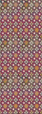 Çiçek desenli eskiz, darbeler, sıçramalar, yaz çiçekleri. Kahverengi renkli çiçekler. Raster illüstrasyonu.