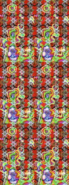 Gri ve kırmızı renkte çiçekler. Raster illüstrasyonu. Şirin çiçek elementleri. Çizim.