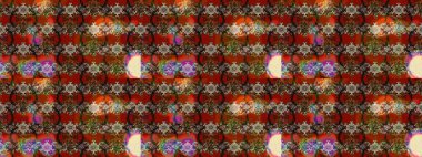 Raster illüstrasyonu. Renklerle. 3D çiçekler, çizim.