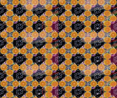 Raster stili kumaş deseni. Çiçekler suluboya çizim deseni.