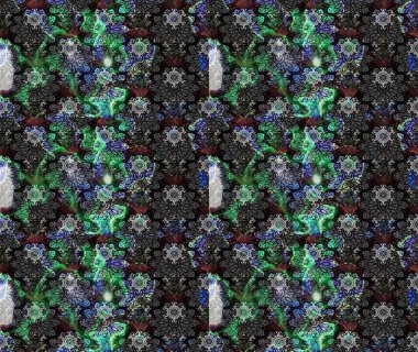 Çiçeksel gri çizim deseni. Raster çiçek izi. Raster Yumuşak kumaş deseni. Klasik taslak çizimi.