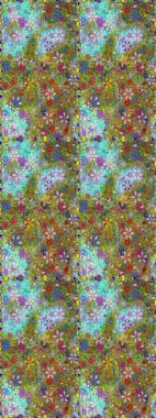 Çiçekli el, pürüzsüz desen çizmiş. Modern gelişim yeşil ve kahverengi raster arka plan duvar kağıdı resimleme klasik çizgili iz sürme desenli çiçekler, çiçekli süsler.