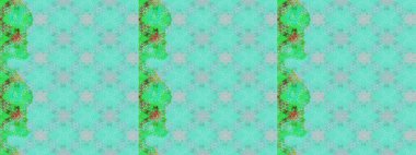 Dallı bahar çiçekleriyle desen, mavi renklerle çiçek siluetiyle desen. Raster deseni.