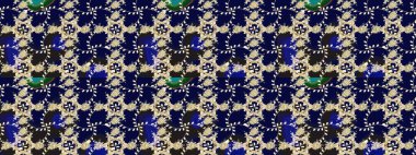 Güzel kumaş deseni. Raster suluboya deseni, narin çiçekler, siyah çiçekler, tebrik kartı şablonu..