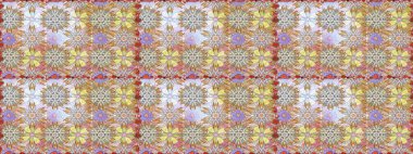 Botanik kusursuz desen. Raster deseni. Suluboya etkisi. Organik elementler.