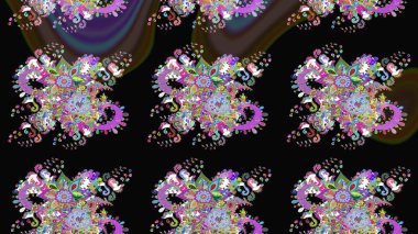 Tatil havası. Nazik romantik baskı. Bahar mevsimi. Raster güzel bir çiçek deseni çiziyor..