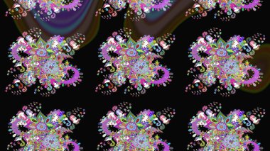 Tatil havası. Nazik romantik baskı. Bahar mevsimi. Raster güzel bir çiçek deseni çiziyor..