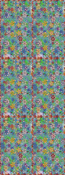 Raster illüstrasyonu. Tekstil ya da kitap kapakları, imalat, duvar kağıtları, baskı, hediye paketi ve yapıştırma kitabı için çiçeksiz arka plan. Küçük ölçekli çiçeklerdeki basit sevimli desen.