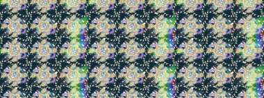 Gömlek baskısı için çiçek boyası. Çiçek desenli eskiz. Mavi renkte çiçekler.