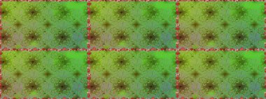 Raster Floral Illustration in cute textile. Elegance seamless pattern with ethnic flowers on green and neutral colors.
