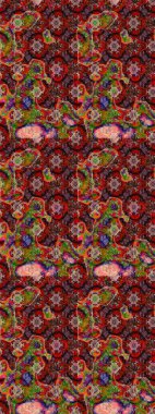 Yumuşak, bahar çiçekli arka plan. Çiçekli karalama şeklinde Raster çiçek deseni. Çiçekler kahverengi, kırmızı ve pembe renklerde.