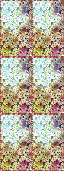 Çiçekli karalama şeklinde Raster çiçek deseni. Yumuşak, yaz çiçekli arka plan. Tarafsız renklerde çiçekler.