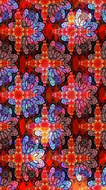 Güzel kumaş deseni. Çiçek arkaplan. Çizim raster deseni.