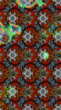 Suluboya, elle çizilmiş. Eskiz arkaplan modeli. Raster illüstrasyonu. Kahverengi ve kırmızı yapraklı yabani çiçekler.