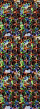 Hediye ambalaj kağıdı, tebrik kartları, posterler ve pankart tasarımı. Kahverengi renkli çiçekler. Raster düz çiçek çizim deseni.