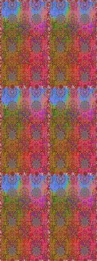 Çiçek deseni. Düz Çiçek Elementleri Tasarımı. Kusursuz Chichi kumaş deseni. Raster illüstrasyonu. Renkli Bahar Teması Kusursuz Arkaplan.