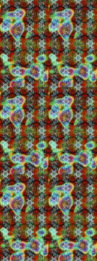 Renkli Bahar Teması eskiz kalıbı. Raster illüstrasyonundaki çiçek desenli çizim. Güzel kumaş deseni. Düz Çiçek Elementleri Tasarımı.