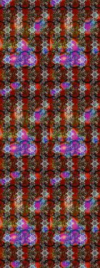 Kahverengi ve gri renkli çiçekler. Raster illüstrasyonundaki çiçek desenli çizim. Renkli Yaz Temalı eskiz kalıbı. Düz Çiçek Elementleri Tasarımı.