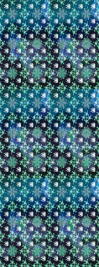 Yumuşak, mavi renkte bahar çiçekleri. Raster çiçekleri klasik tarzda çizilmiş. Raster illüstrasyonu. Çiçekli yumuşak çizim deseni.