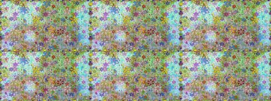 Moda baskısı. Suluboya desensiz çiçek buketi. Dekorasyon ve tasarım için güzel bir desen. Ton halinde. Çiçeğin suluboya çizimlerinin zarif deseni.