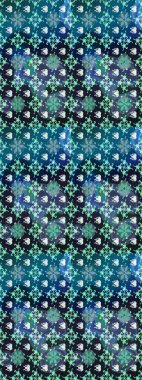 Yumuşak, mavi renkte bahar çiçekleri. Raster çiçekleri klasik tarzda çizilmiş. Raster illüstrasyonu. Çiçekli yumuşak çizim deseni.