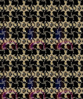 Anti-stres için soyut örnek sayfası. Siyah renklerde. Raster illüstrasyonu.