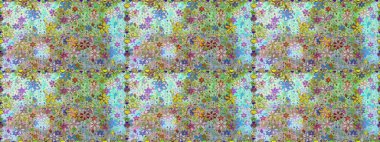 Moda baskısı. Suluboya desensiz çiçek buketi. Dekorasyon ve tasarım için güzel bir desen. Ton halinde. Çiçeğin suluboya çizimlerinin zarif deseni.