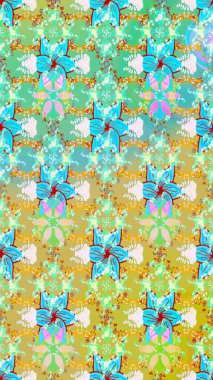 Küçük, tarafsız çiçeklerde oldukça eski bir besin torbası deseni. Tekstil, kumaş, kapaklar, duvar kağıtları, baskı, paket, koleksiyon defteri, örgü, dekupaj için çiçek arkaplanı..