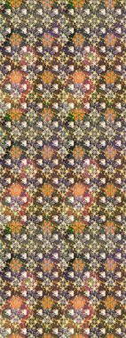 Şatafatlı bahar bahçesi dokusu. Flower eskiz arka planı. Raster illüstrasyonu. Çiçek deseni.