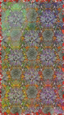 Modaya uygun kumaş deseni. Kusursuz Tony kumaş deseni. Küçük çiçekteki sevimli çiçek deseni. Raster illüstrasyonu.