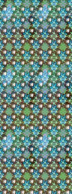 Düz Çiçek Elementleri Tasarımı. Renkli Bahar Teması eskiz kalıbı. Çiçek deseni. Raster çizimi. Güzel kumaş deseni..