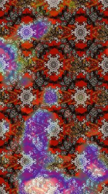 Küçük çiçekte güzel bir desen. Küçük renkli çiçekler. Çiçekli yaz çiçekleri. Moda baskıları için zarif bir şablon. Motley illüstrasyonu. Çizim.