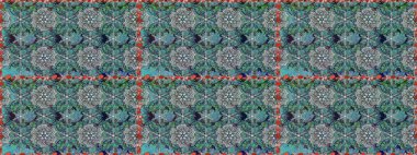 Gri ve mavi renkte çiçekler. Hediye ambalaj kağıdı, tebrik kartları, posterler ve pankart tasarımı. Raster düz çiçekleri pürüzsüz desen.