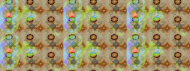 Çiçek desenli çizim. Raster illüstrasyonu. Raster illüstrasyonu. Renkli çiçekler. Asya tekstil tarzında.