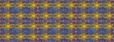 Raster illüstrasyonu. Suluboya, elle çizilmiş. Kahverengi ve yeşil renkli yapraklı yabani çiçekler. Kusursuz arkaplan deseni.