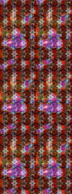 Raster illüstrasyonu. Kahverengi renkli çiçekler. Çizim çiçek deseni duvar kağıdı için kullanılabilir.