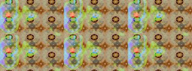 Çiçek desenli çizim. Raster illüstrasyonu. Raster illüstrasyonu. Renkli çiçekler. Asya tekstil tarzında.