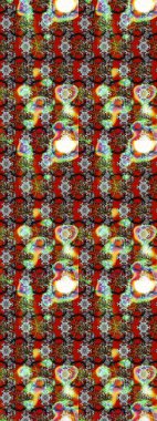 Çiçekler suluboya eskiz deseni. Raster Stili kumaş deseni.