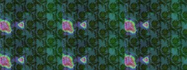 Nakış desenli çiçek deseni. Renkli grunge soyut arkaplanı koloyeşil çiçeklerle süslüyor. İzler, kumaş, duvar kağıtları, tekstil için raster dokusu.