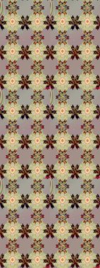 Küçük çiçekteki sevimli çiçek deseni. Raster illüstrasyonu. Çizim.