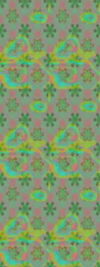 Raster illüstrasyonu. Küçük bir çiçekte eskiz deseni. Güzel kumaş deseni. Güzel çiçek arkaplanı..