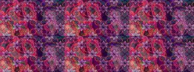 Çiçekli bahar çiçekleri. Küçük çiçekte güzel bir desen. Küçük renkli çiçekler. Moda baskıları için zarif bir şablon. Motley illüstrasyonu. Çizim.