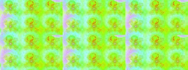 Zarif, parlak ve yeşil çiçek desenli bir taslak. Sabıka baskıları, bebek kıyafetleri, duvar kâğıtları, paket kutuları vb..